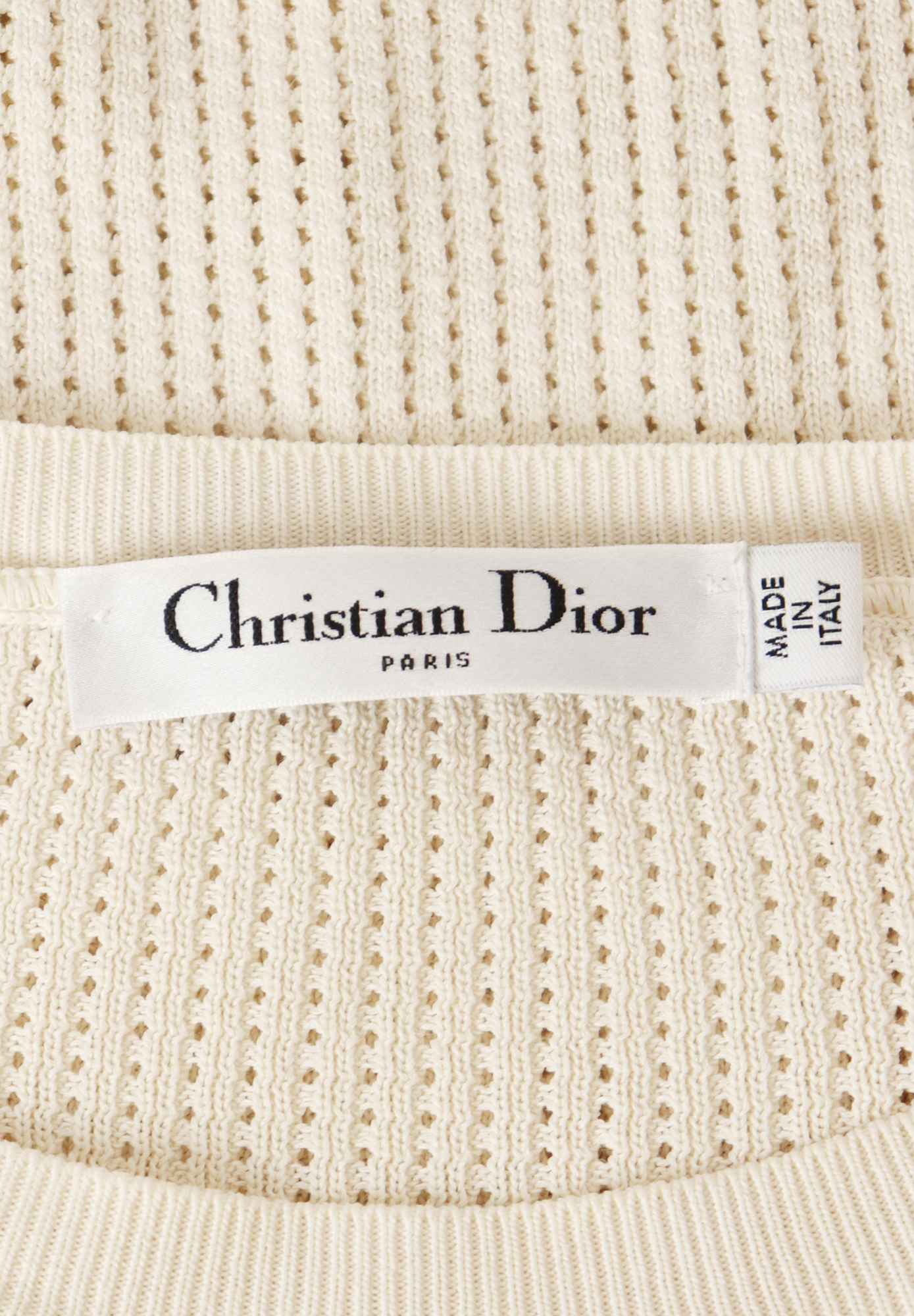 Christian Dior T-shirt With Trim And Perforation