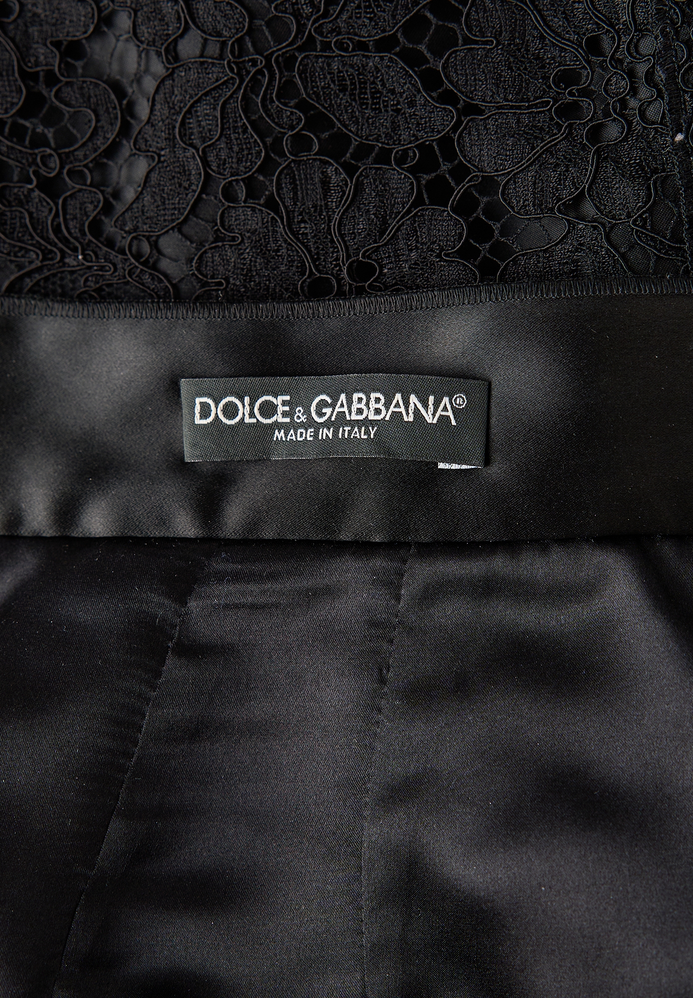 Dolce&Gabbana Black Lace Skirt