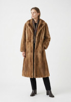 Vintage Mink Brown Fur Coat