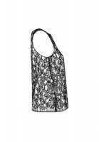 Chanel Black Top With Lace