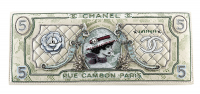 Chanel Embroidered Dollar Clutch