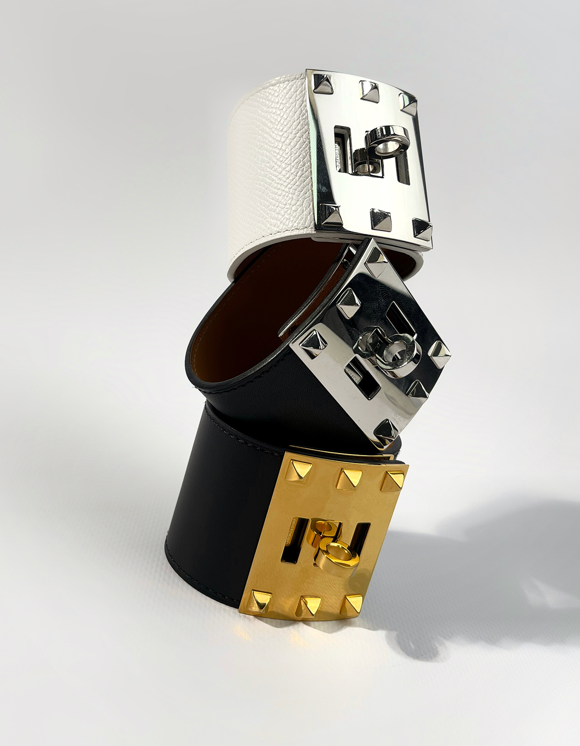 Hermès Black Chiene Extreme Cuff Bracelet 