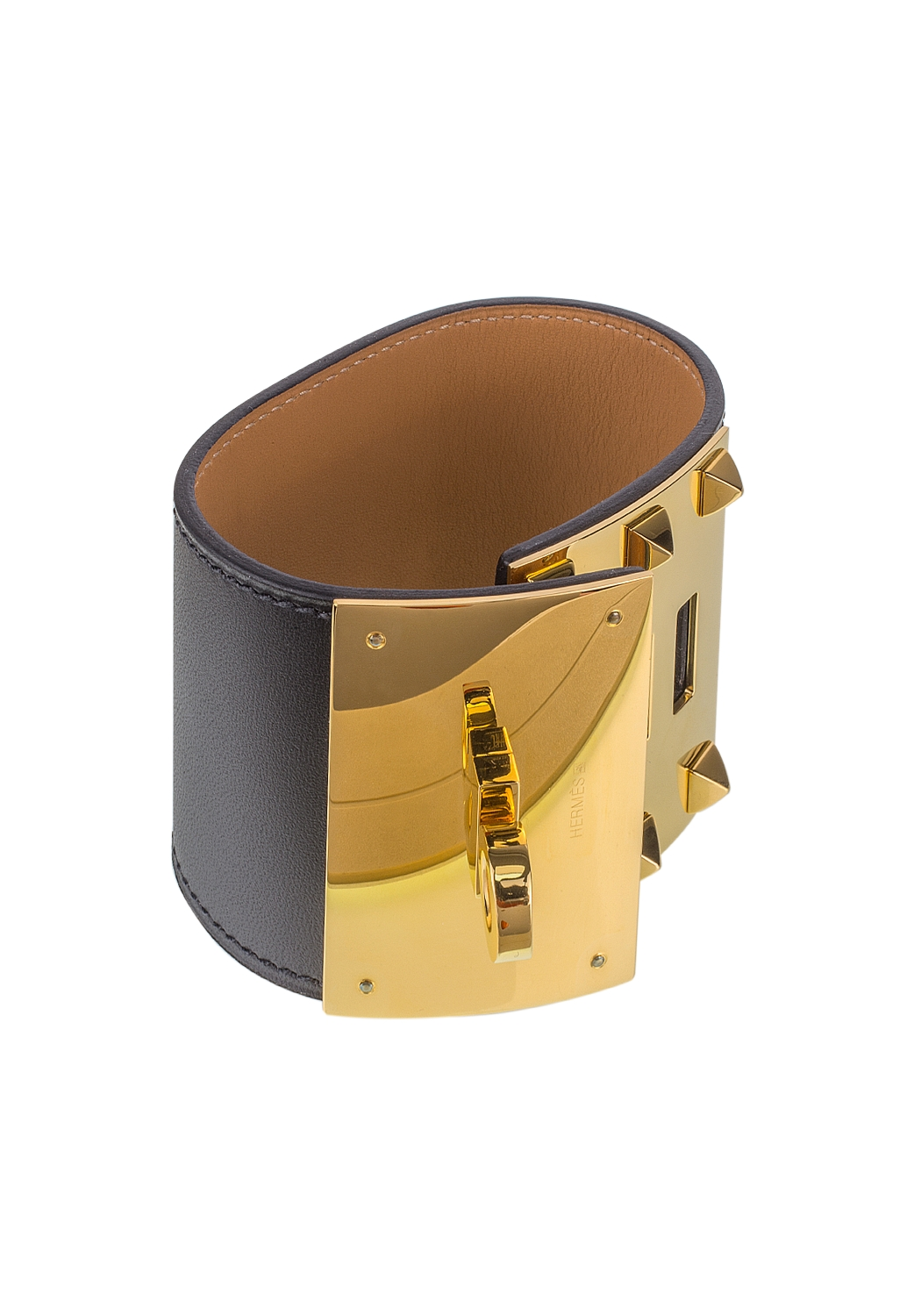 Hermès Black Chiene Extreme Cuff Bracelet 