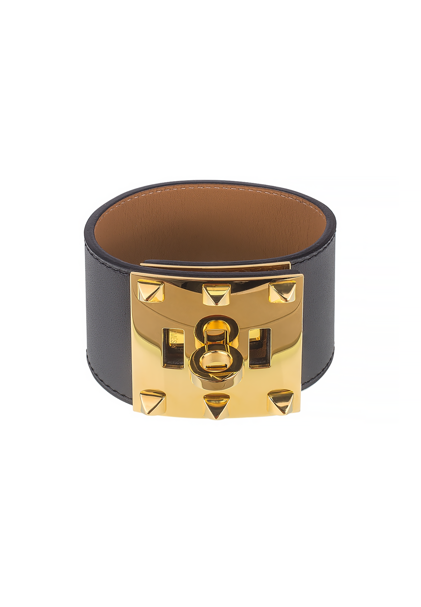 Hermès Black Chiene Extreme Cuff Bracelet 