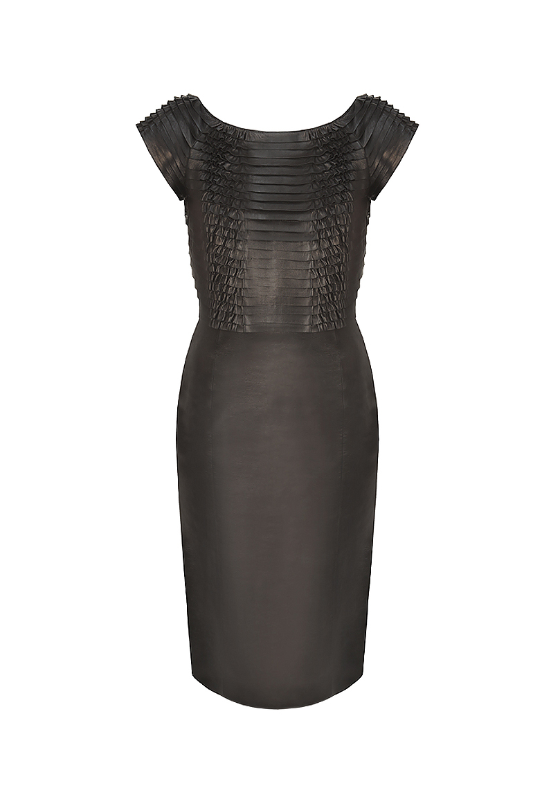 Gucci Black Leather Dress