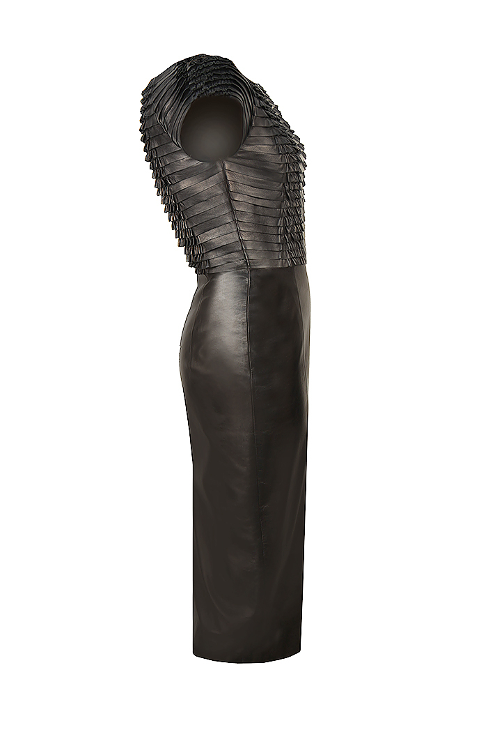 Gucci Black Leather Dress