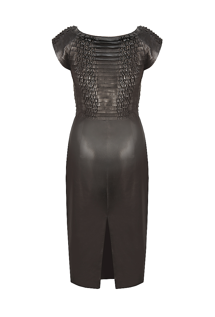 Gucci Black Leather Dress