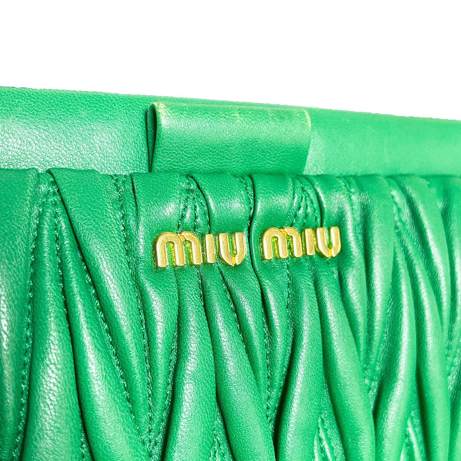 Miu Miu Green Clutch