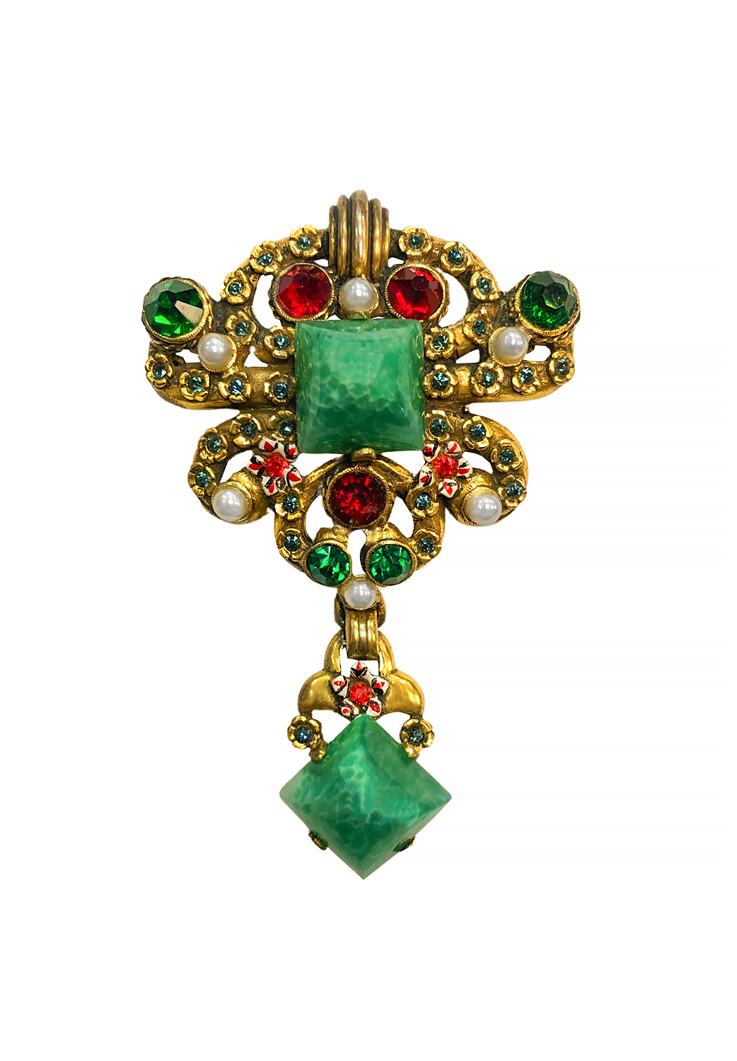 Hollycraft Sterling Massive Vintage Brooch