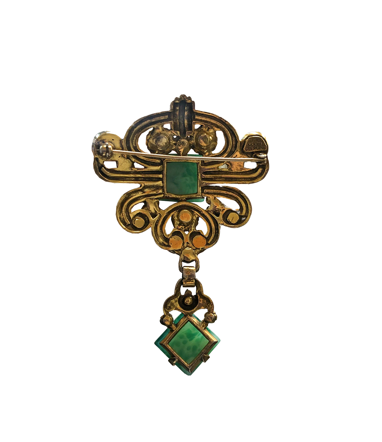 Hollycraft Sterling Massive Vintage Brooch