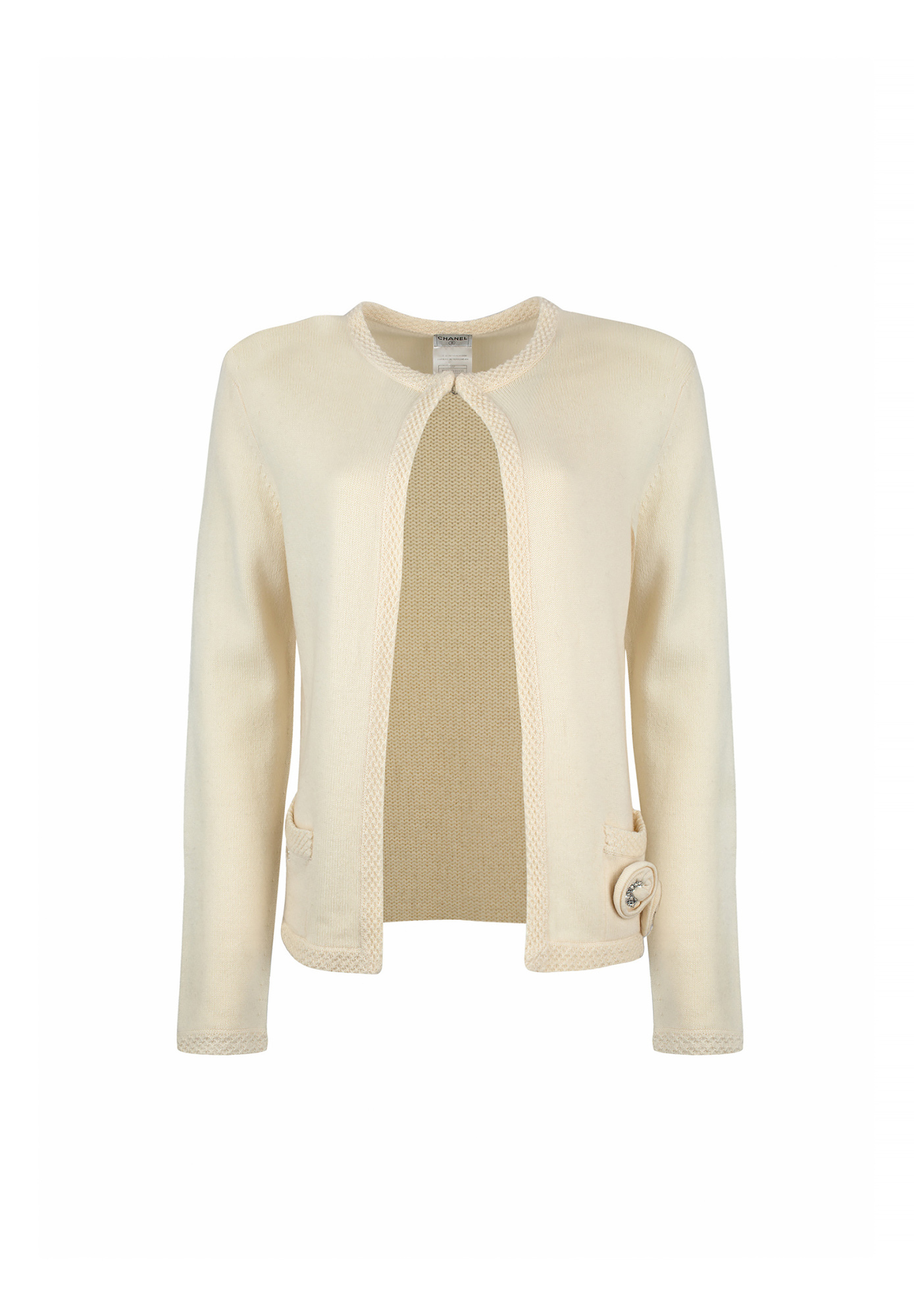 Chanel Ivory Cashmere Cardigan