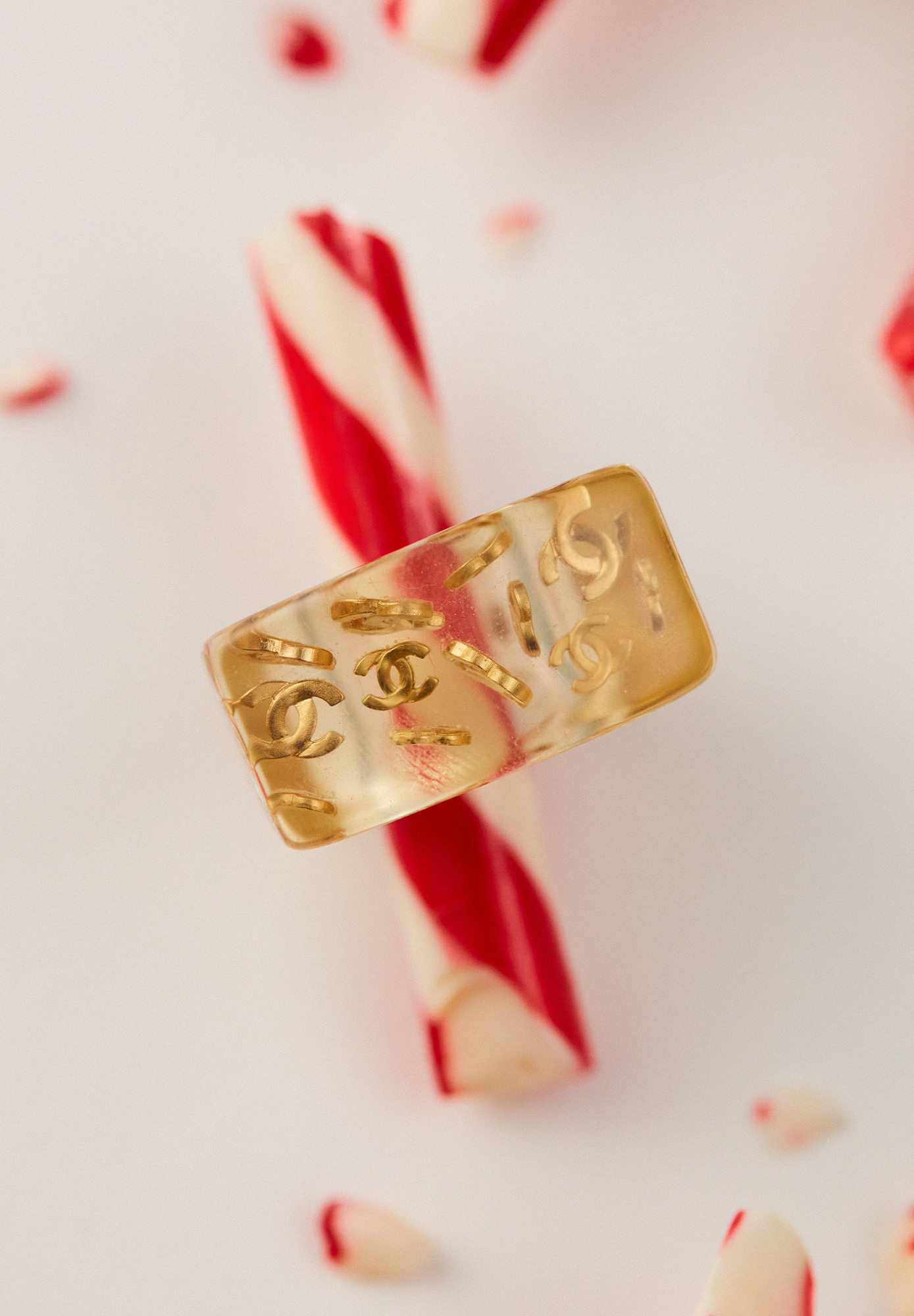 Transparent Chanel Ring