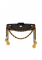 Chanel Leather Belt With Pendants
