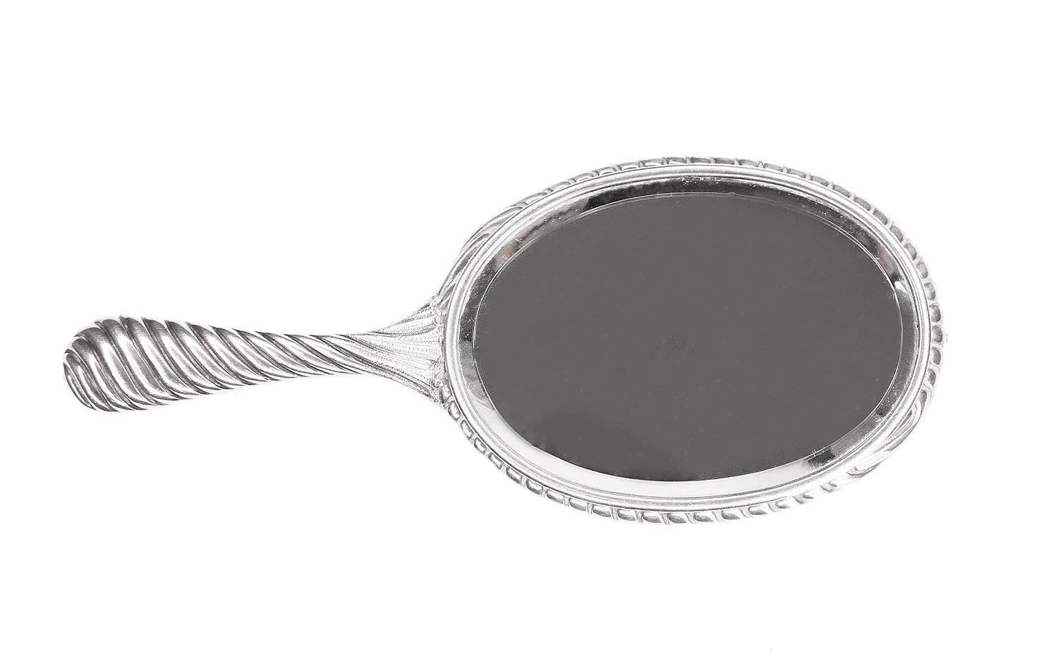 Vintage Silver-Plated Mirror