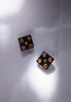 Chanel Square Clip-On Earrings With Logo