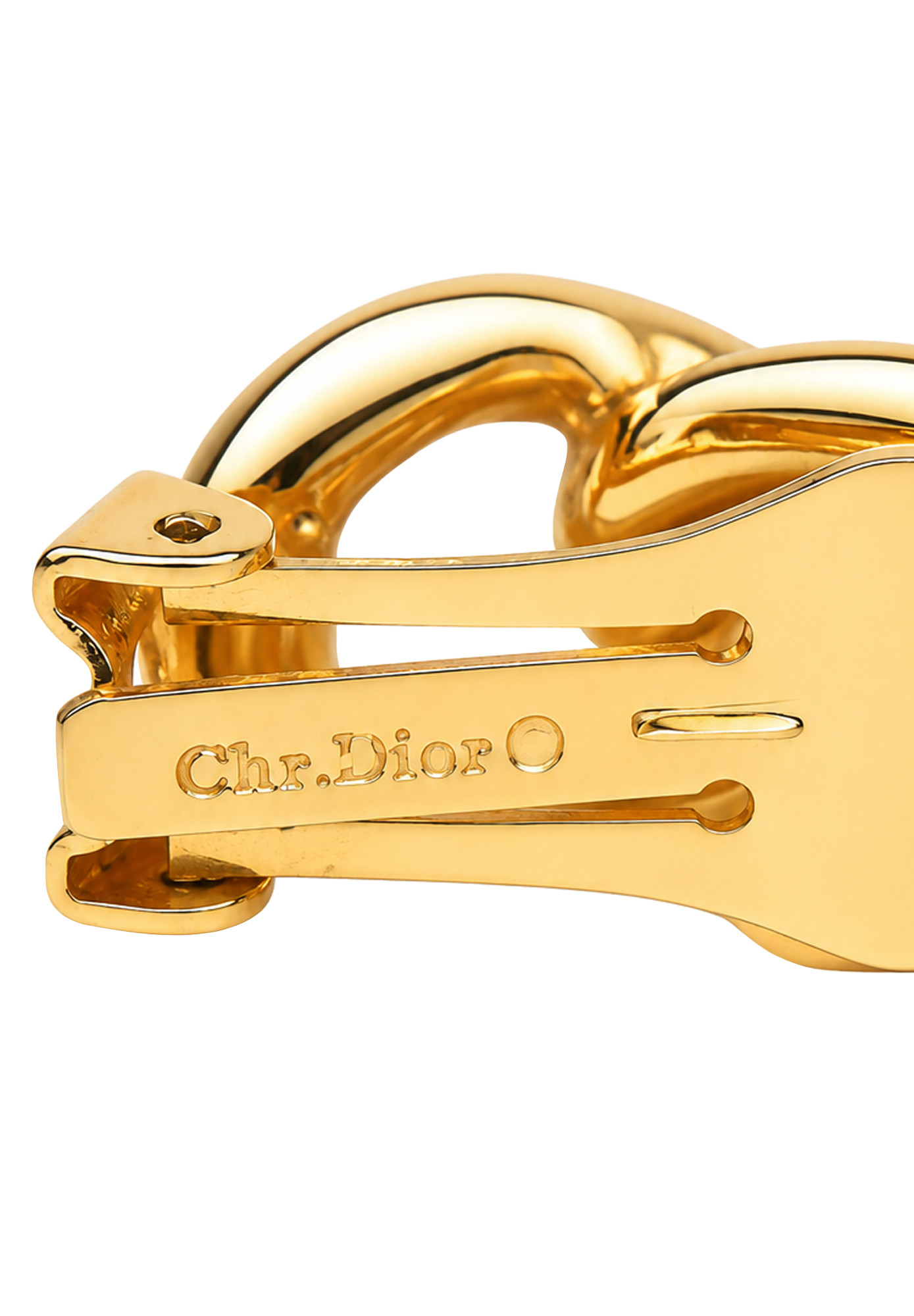 Christian Dior Chain Clip-on Earrings