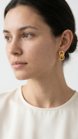Christian Dior Chain Clip-on Earrings