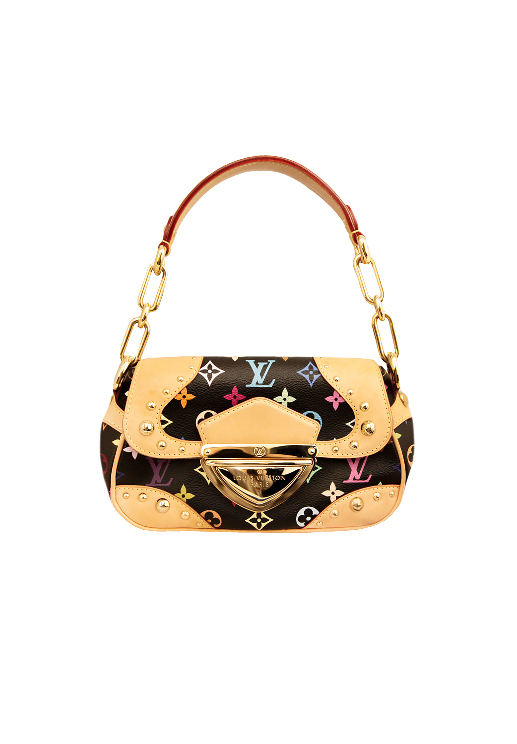 Louis Vuitton Beverly PM Black Monogram Multicolor Bag