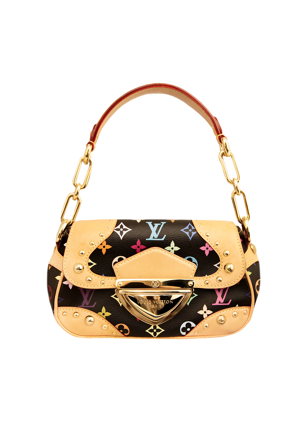 Louis Vuitton Beverly PM Black Monogram Multicolor Bag