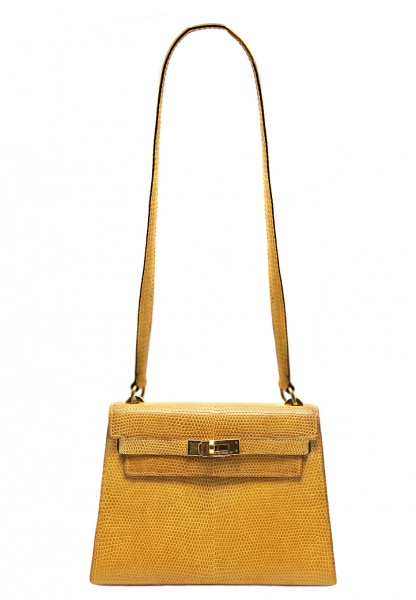 Mini-Kelly Hermès Mustard Coloured Handbag
