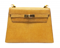 Mini-Kelly Hermès Mustard Coloured Handbag