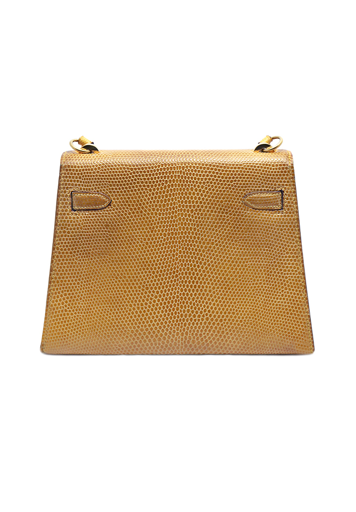 Mini-Kelly Hermès Mustard Coloured Handbag