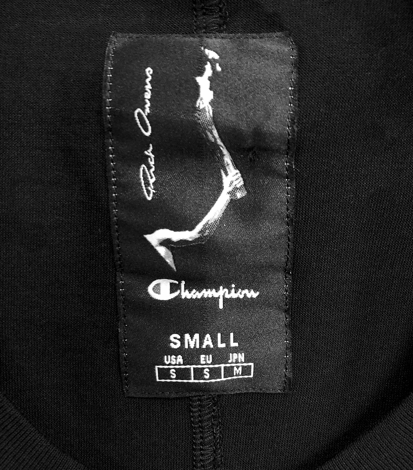 Rick Owens x Champion Black T-shirt
