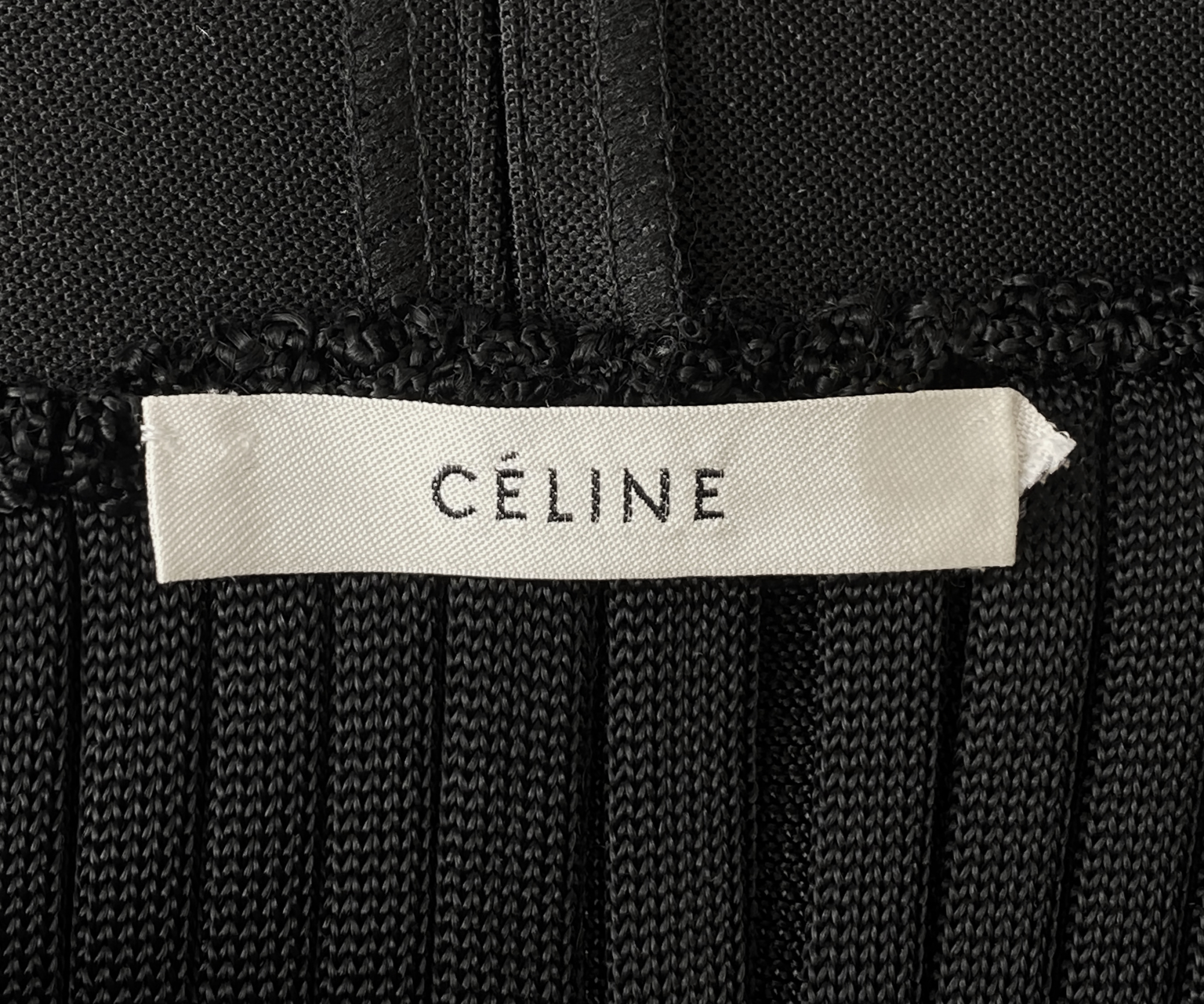Celine Black Pleated Skirt