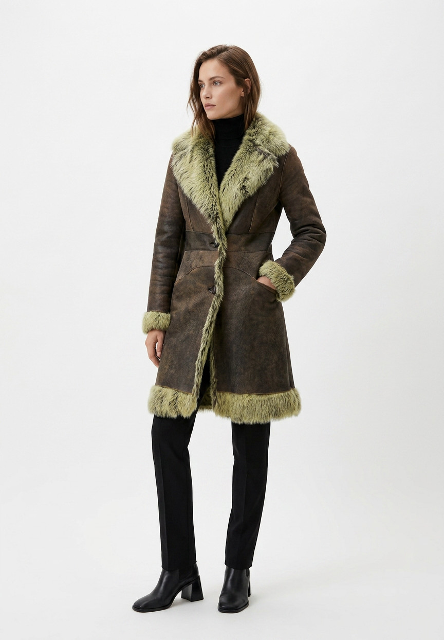 Ermanno Scervino Sheepskin Coat