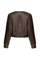Yves Saint Laurent Cropped Leather Jacket