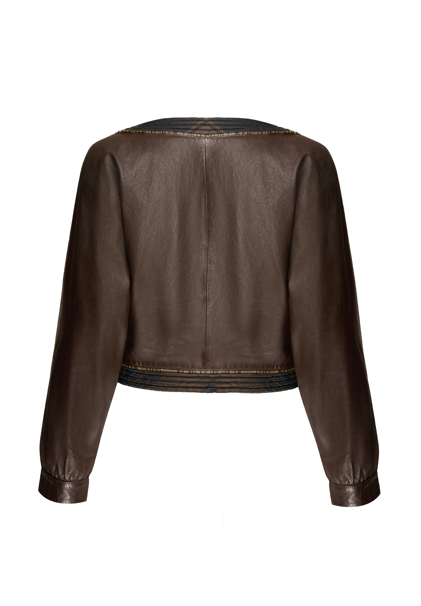 Yves Saint Laurent Cropped Leather Jacket