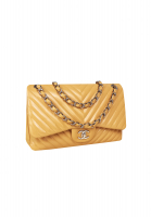 Chanel Chevron Jumbo Classic Double Flap Beige Bag