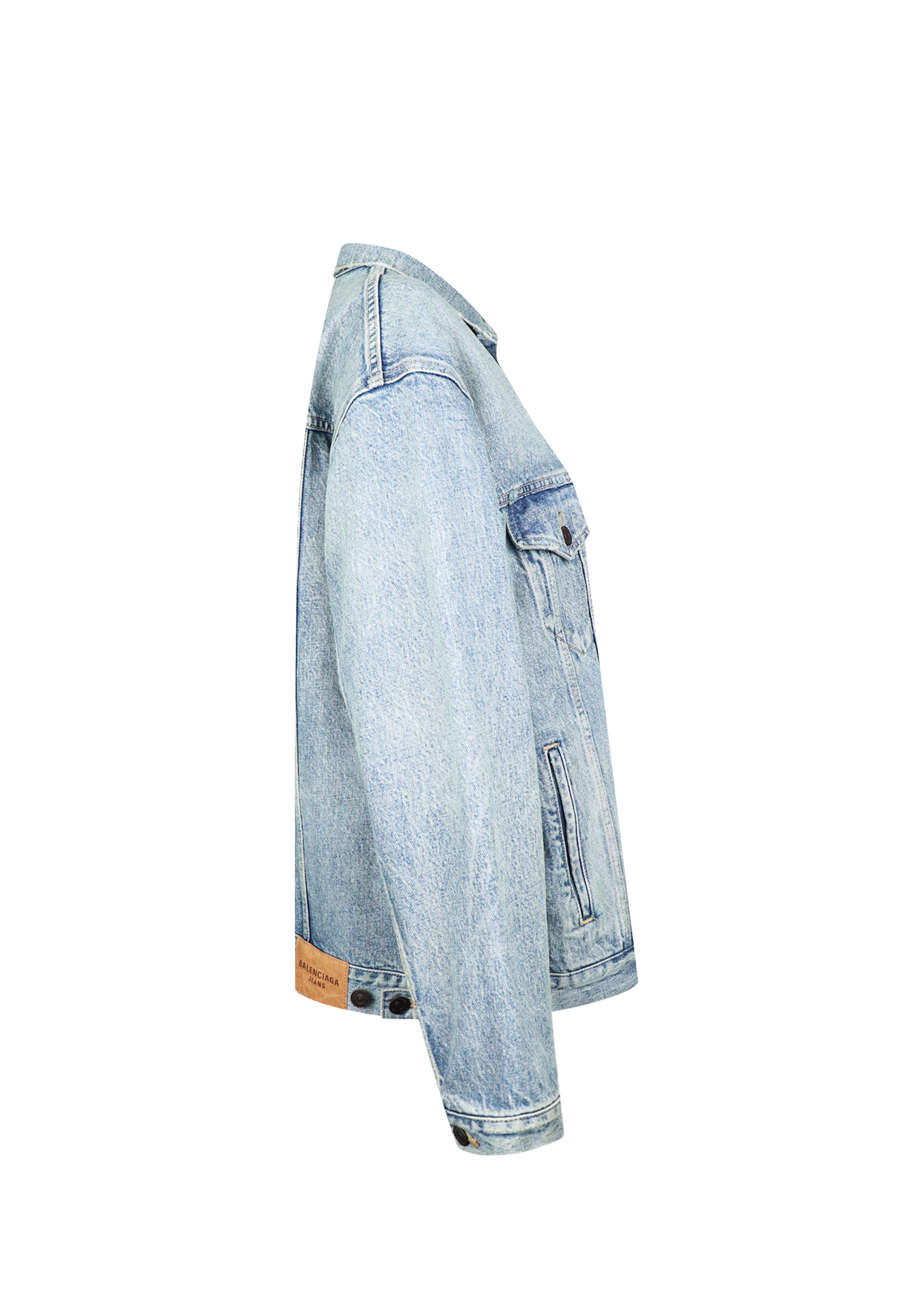 Balenciaga Denim Jacket With Embroidery