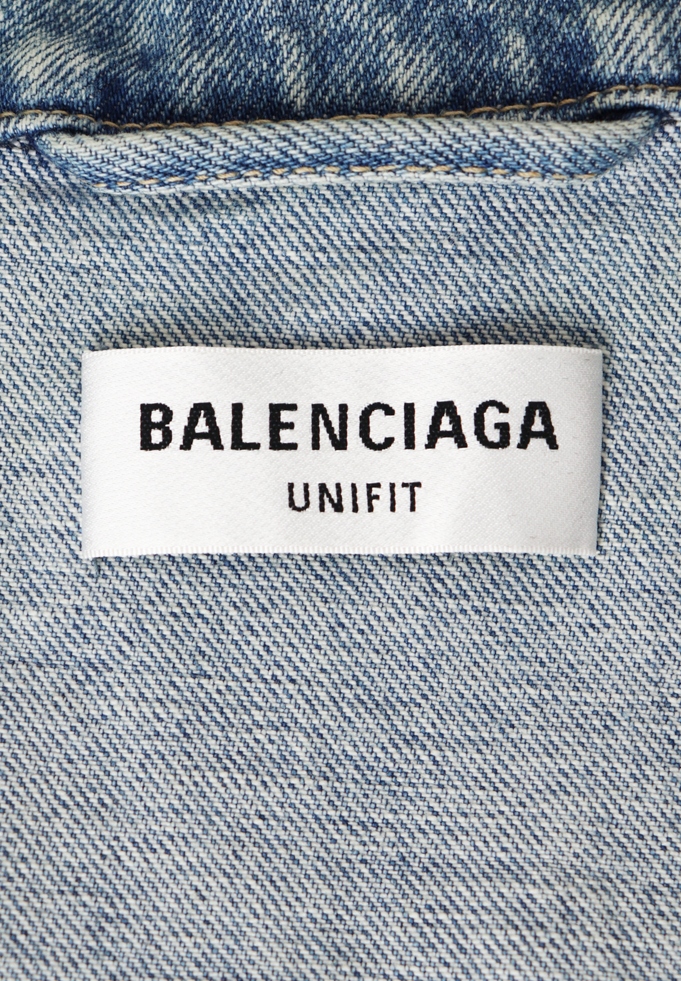 Balenciaga Denim Jacket With Embroidery