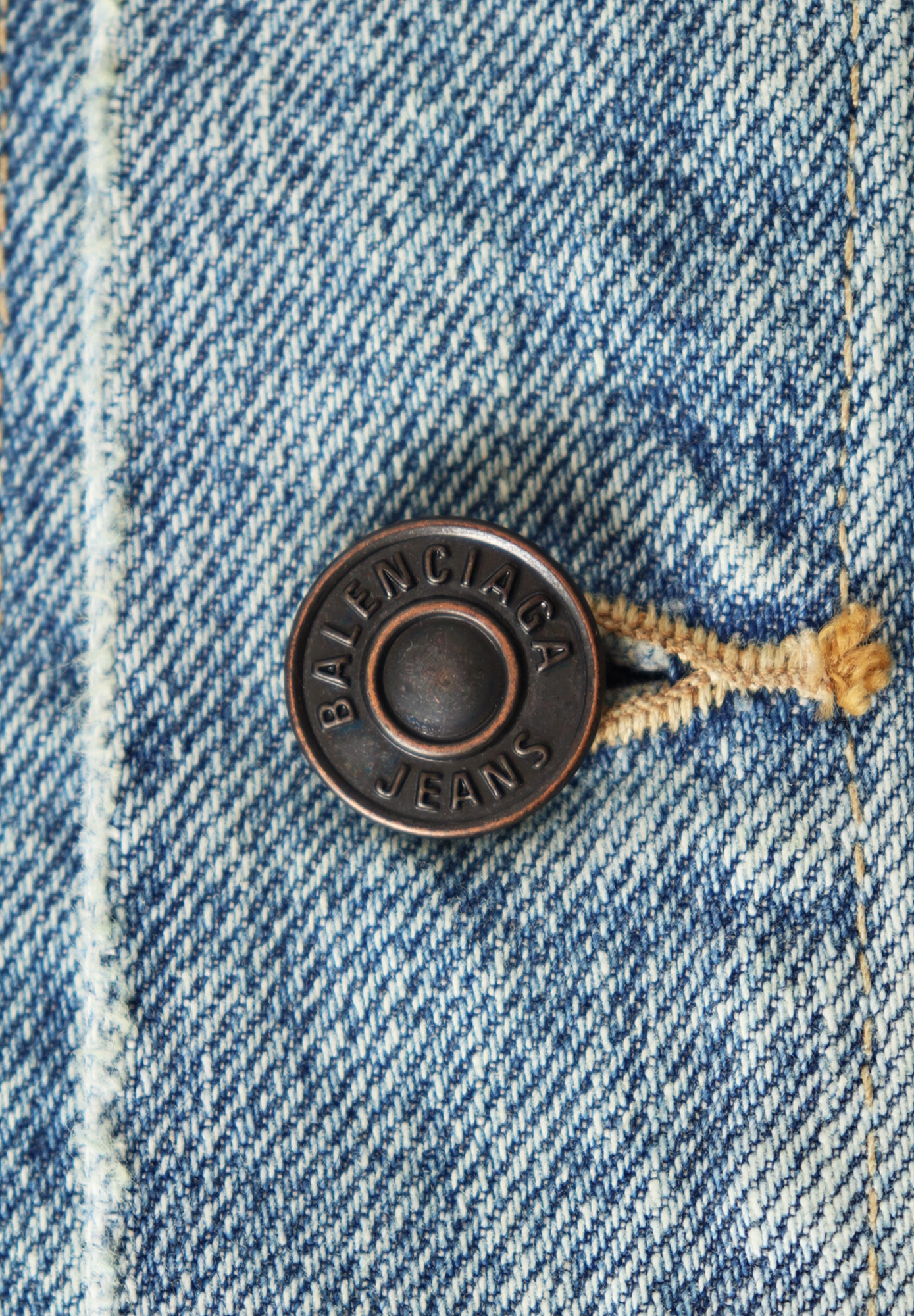 Balenciaga Denim Jacket With Embroidery