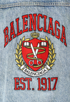 Balenciaga Denim Jacket With Embroidery