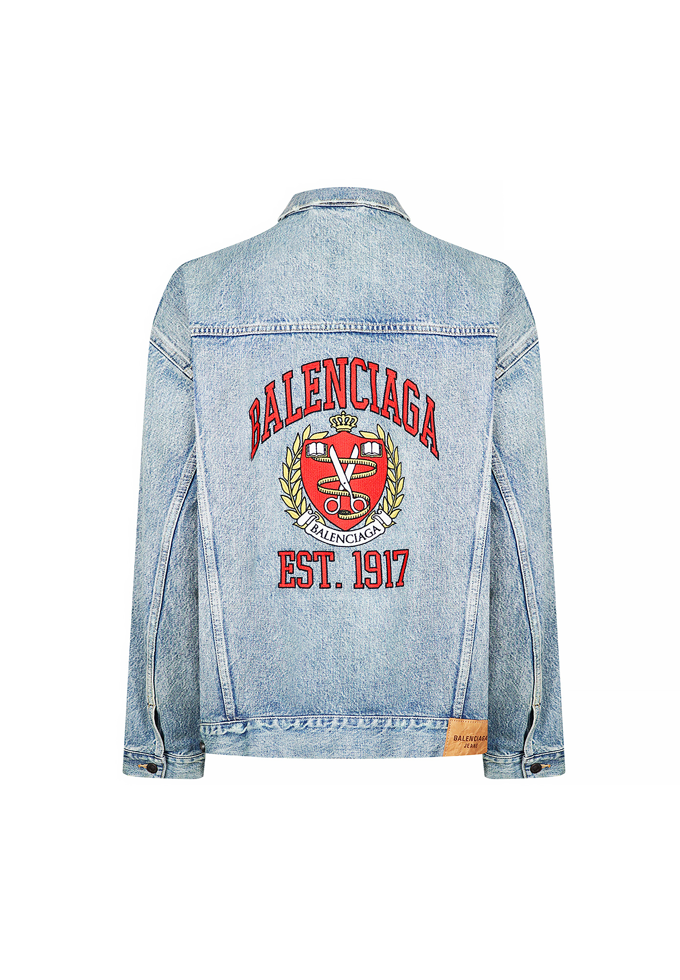 Balenciaga Denim Jacket With Embroidery