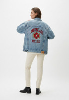 Balenciaga Denim Jacket With Embroidery