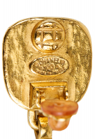 Chanel Logo Pendants Clip-On Earrings