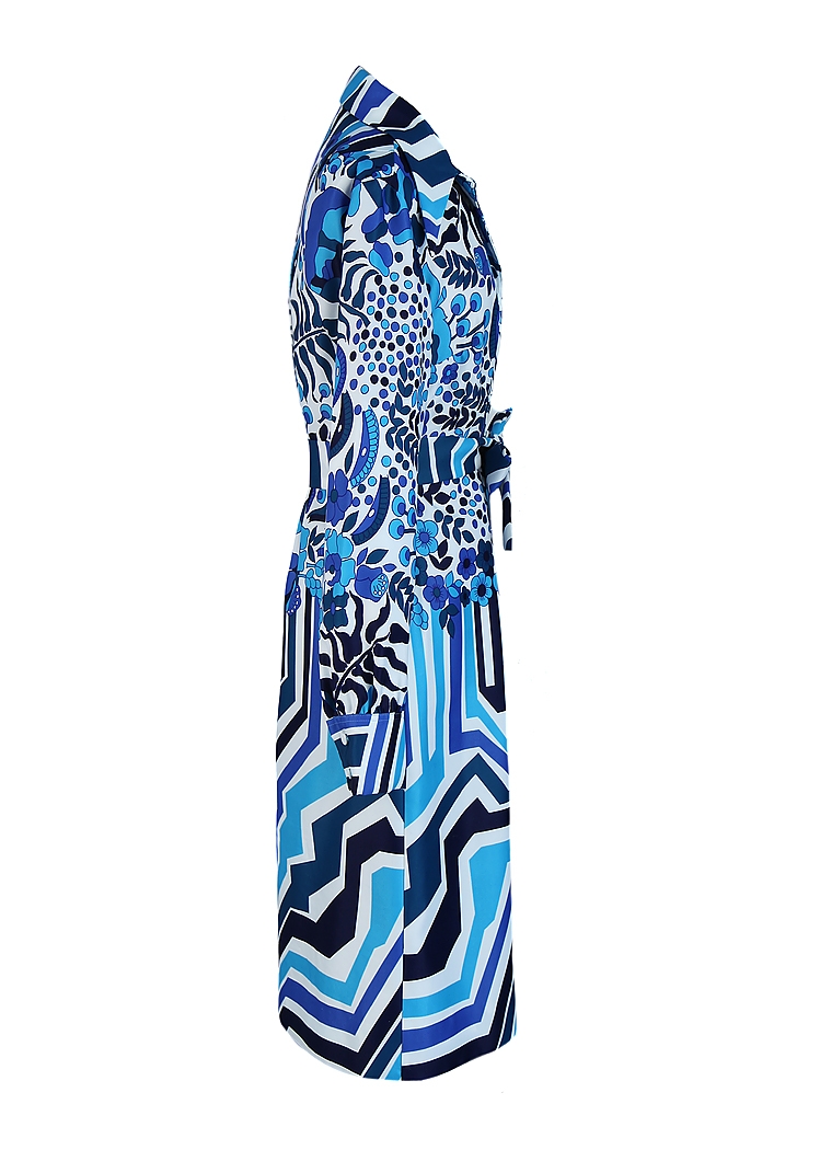 Lanvin Printed Shirt-Waist Dress