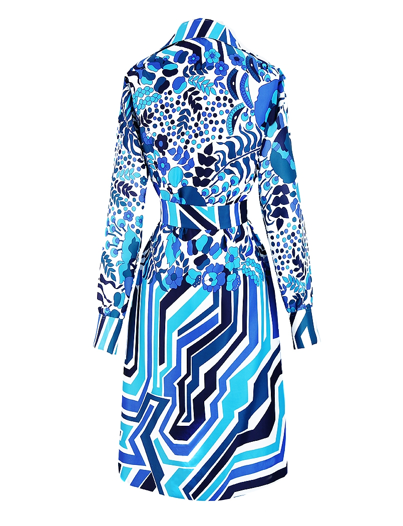 Lanvin Printed Shirt-Waist Dress