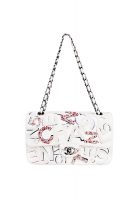 Chanel 2.55 White Double Flap Limited Edition Bag
