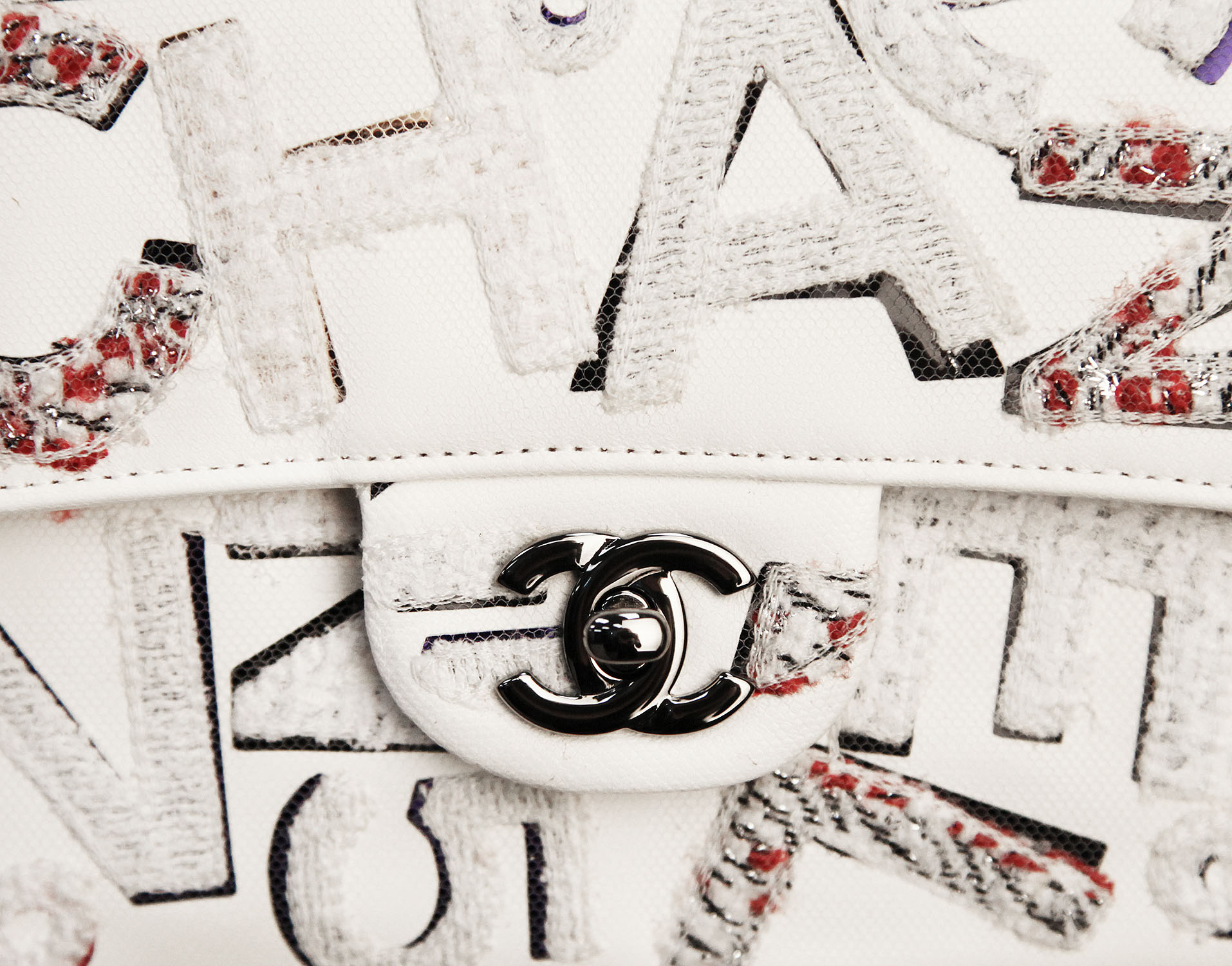 Chanel 2.55 White Double Flap Limited Edition Bag