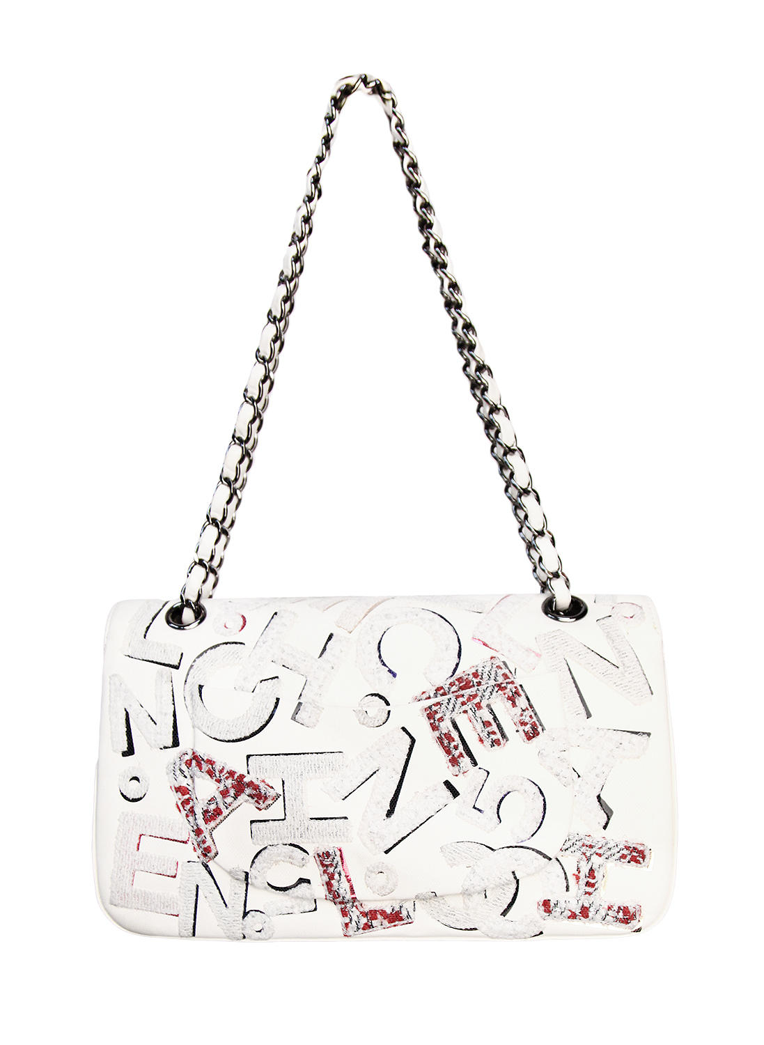 Chanel 2.55 White Double Flap Limited Edition Bag