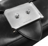 Hermès Goodlock Noir Chamonix Clutch