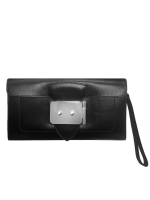 Hermès Goodlock Noir Chamonix Clutch