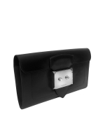 Hermès Goodlock Noir Chamonix Clutch