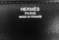 Hermès Goodlock Noir Chamonix Clutch