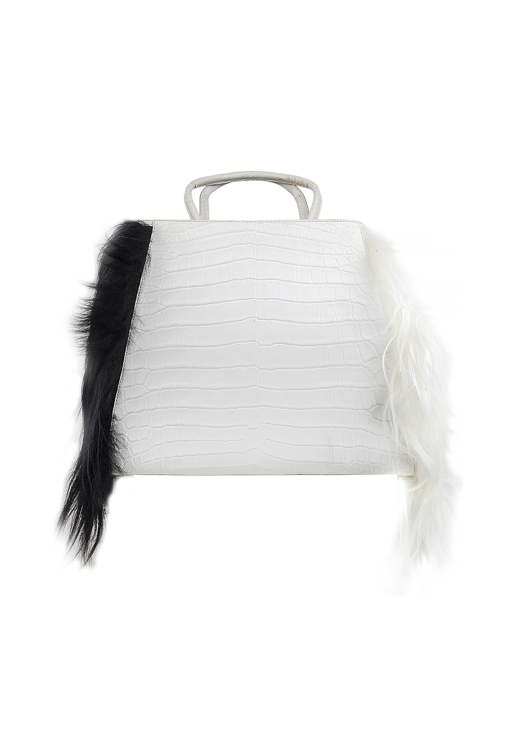 Fendi White Fur Bag