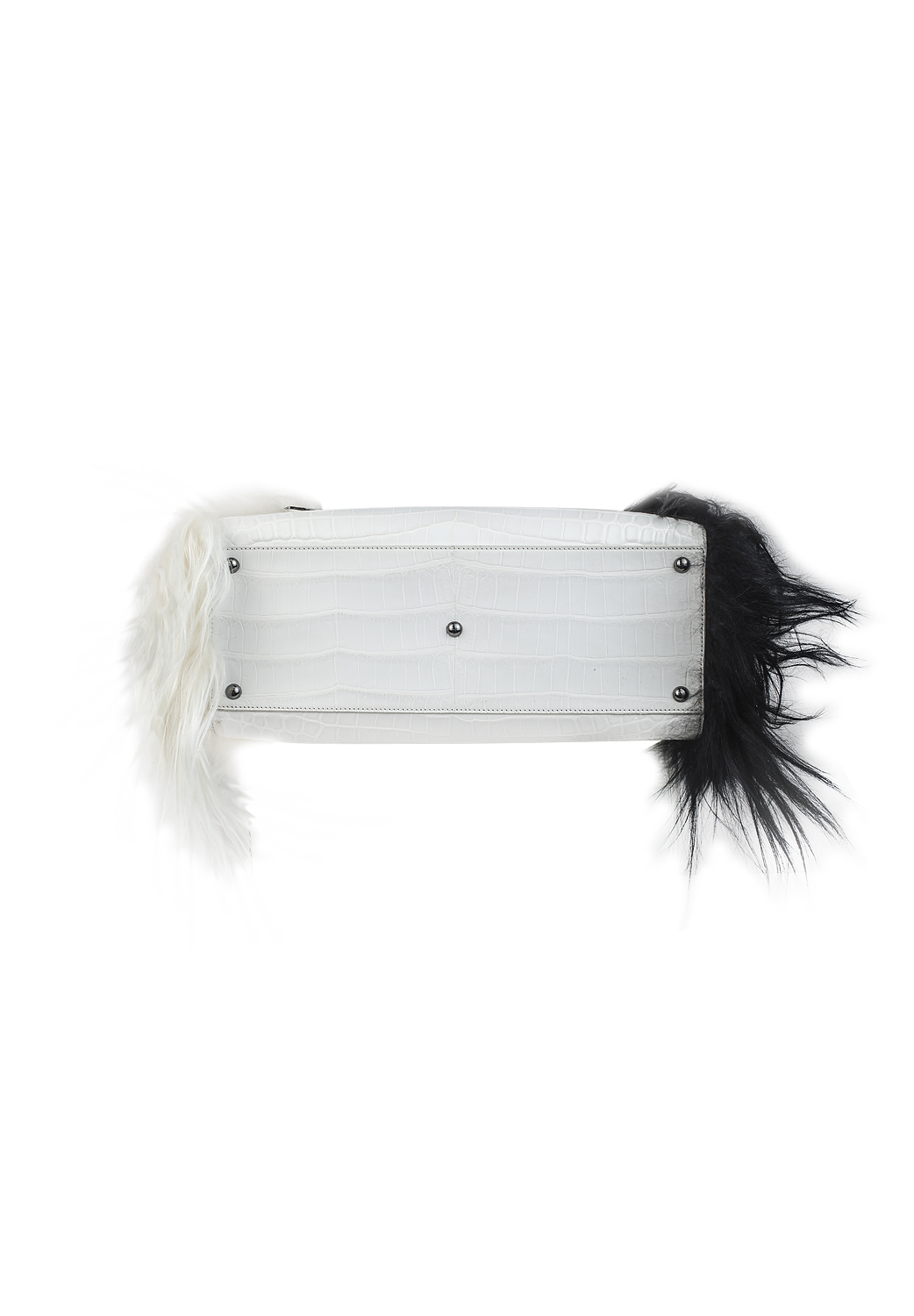 Fendi White Fur Bag